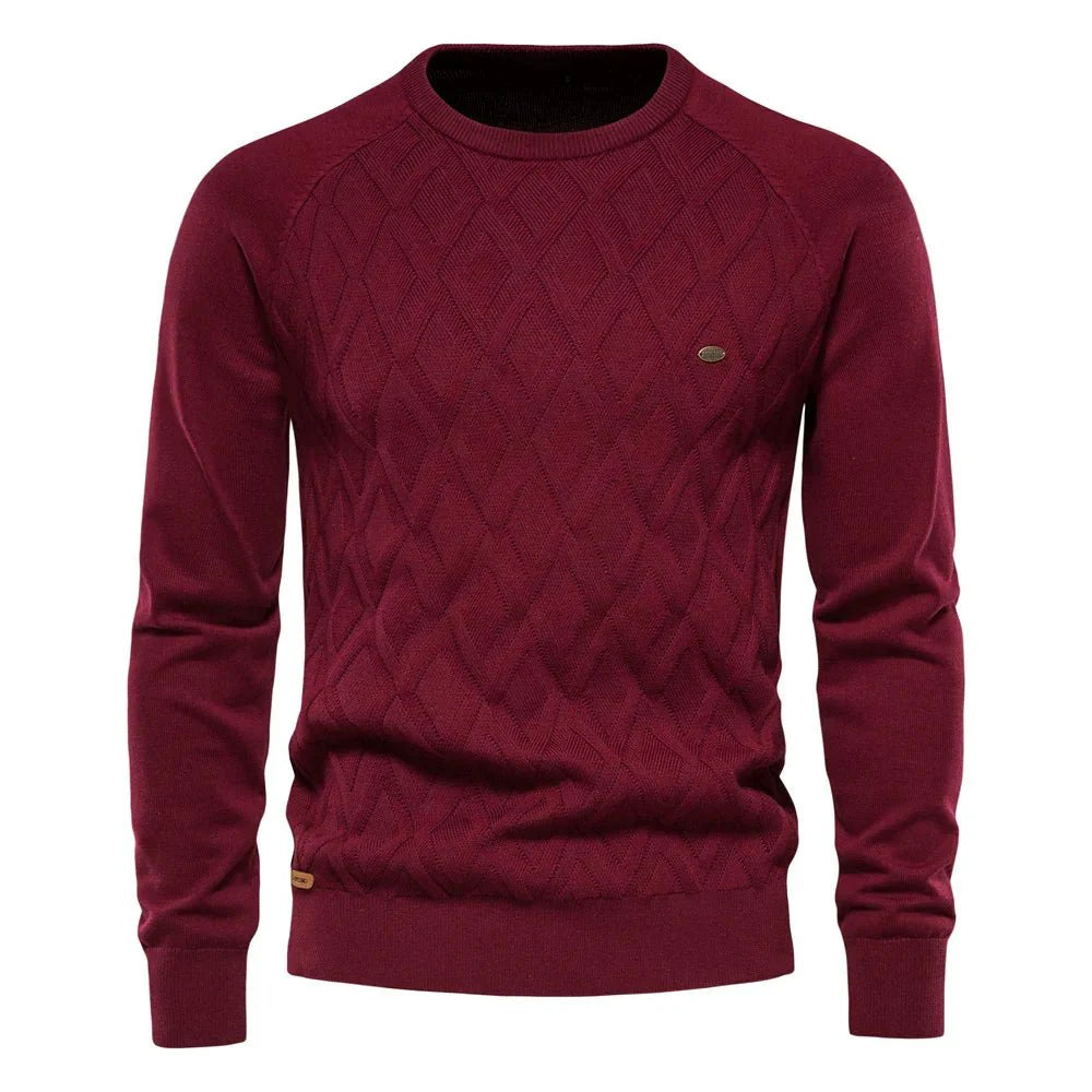 Daniel | Herren Pullover mit Karodesign