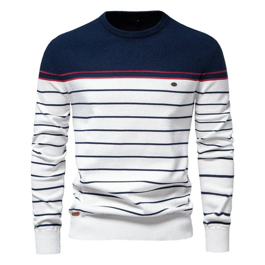 Sebastian | Herrenpullover mit Streifendesign