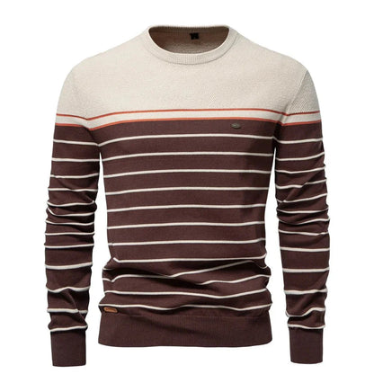 Sebastian | Herrenpullover mit Streifendesign
